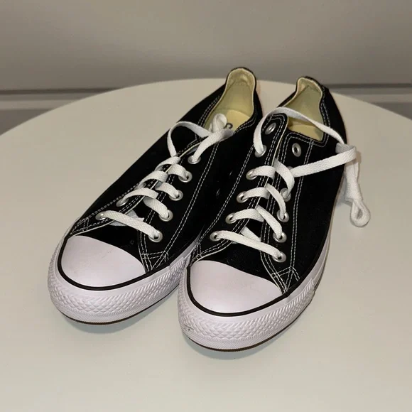 Converse Black and White Canvas Sneakers - Picture 1 of 4